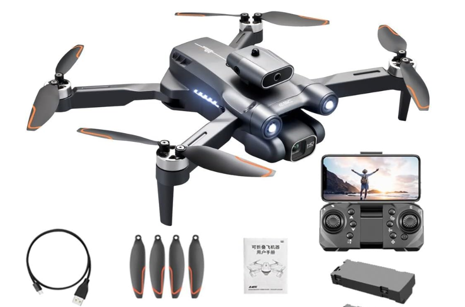 Drone with Camera, HD 4K Foldable Drone Long Flight Time, RC Quadcopter with Bag